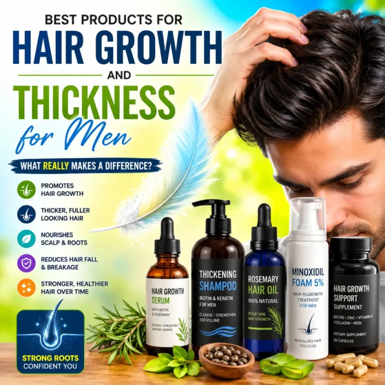 Best Products for Hair Growth and Thickness for Men