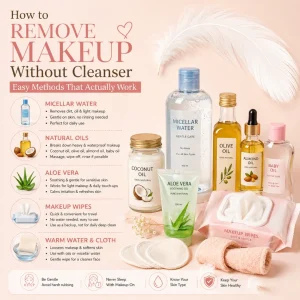 How to remove makeup without cleanser