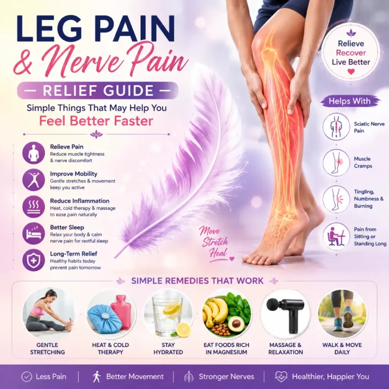 Leg Pain Relief Guide Infographic