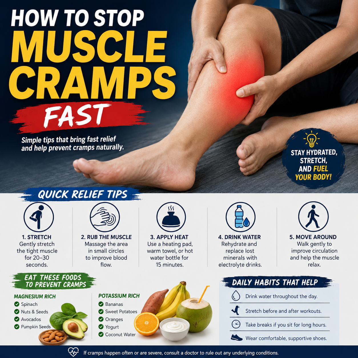 How to Stop Muscle Cramps Fast