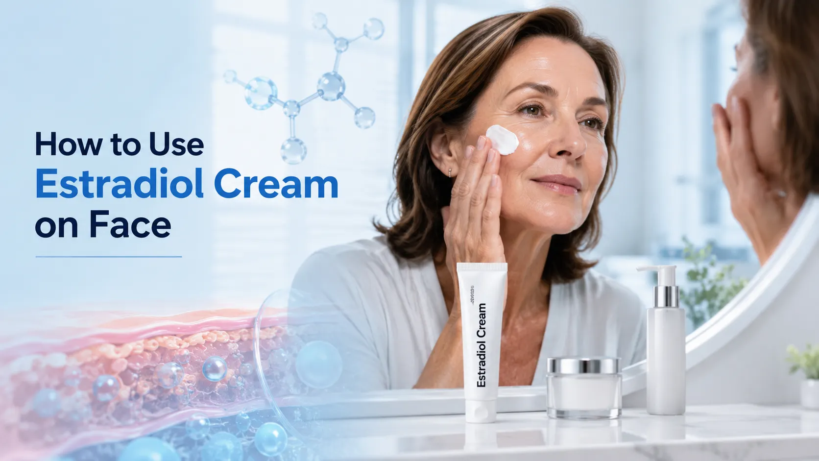 How to Use Estradiol Cream on Face safely for healthier skin