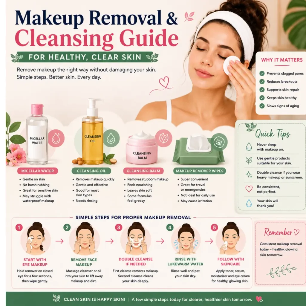 makeup removal and cleansing guide